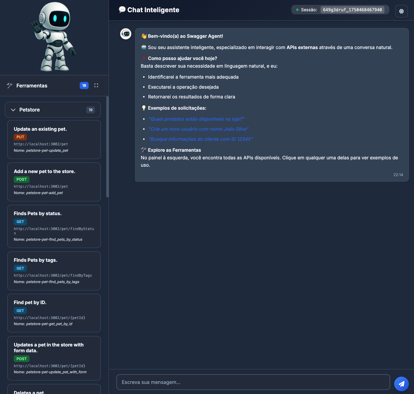 Interface Web Principal