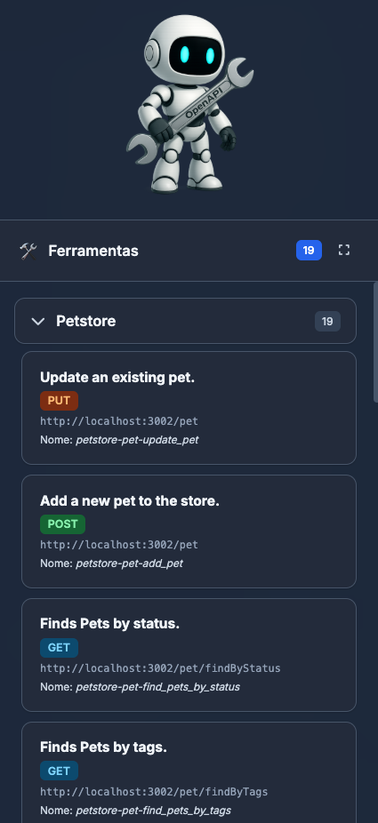 Interface Mobile Menu